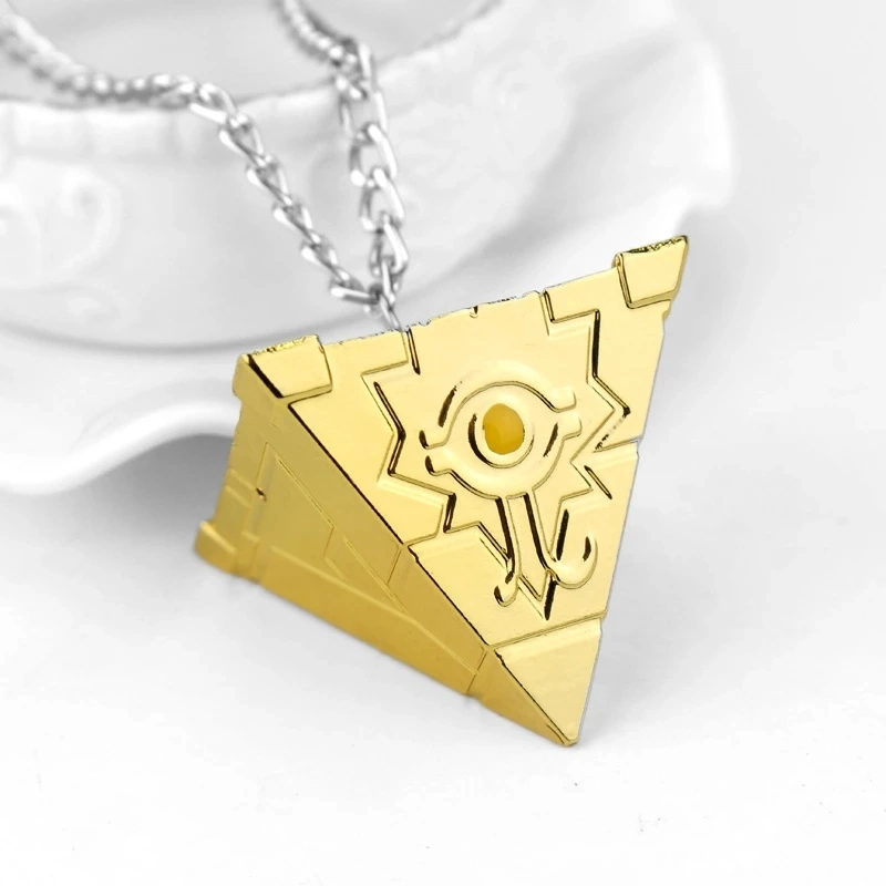 Anime Yu-Gi-Oh Necklace Yugi Muto Big Size 3D Shape Custom Zinc Alloy Electroplated Pendant