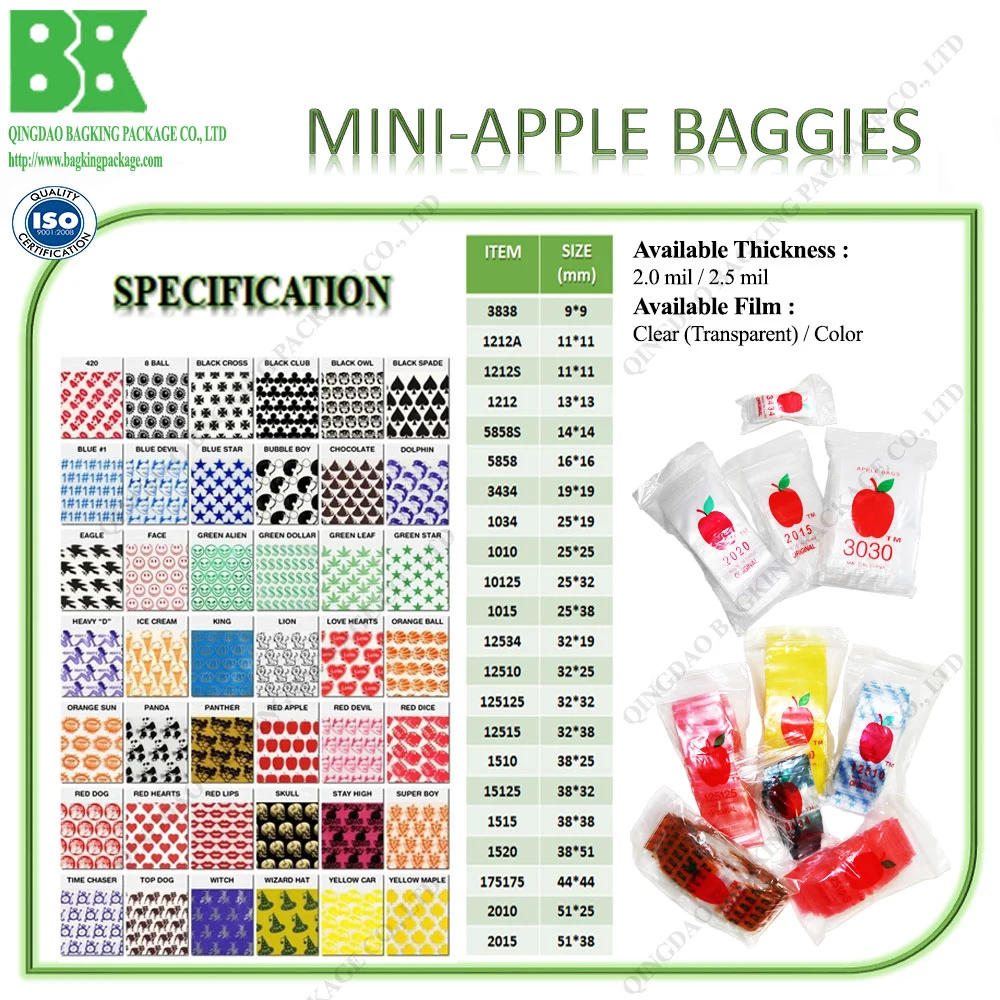 Mini Apple Ziplock Baggies Custom Designs Get Real Collection