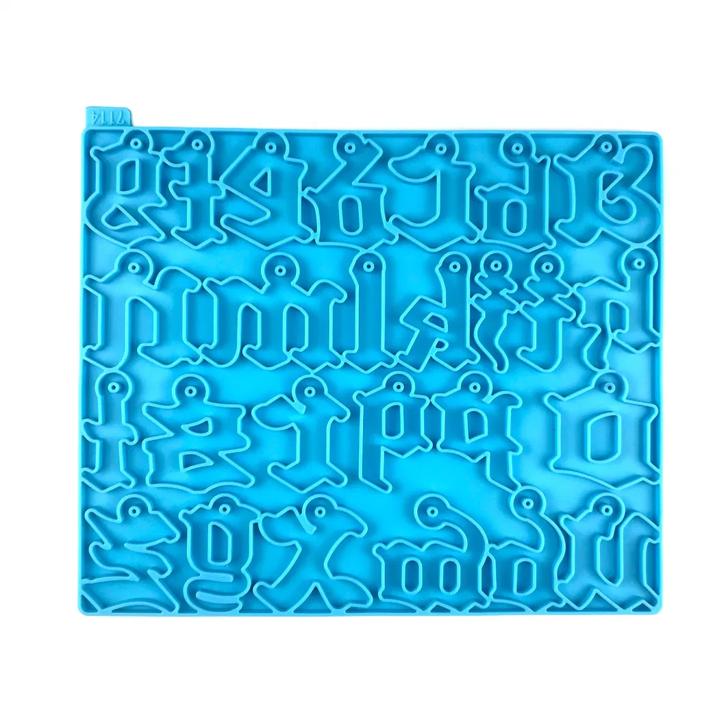 Letter Backward Alphabet Silicone Resin Molds for Making Resin Keychain Pendant Jewelry Epoxy Resin Mold