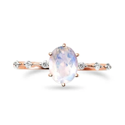 Modeschmuck Kristallstein Diamantschliff 925 Silber Ring für Modeaccessoires Geschenk